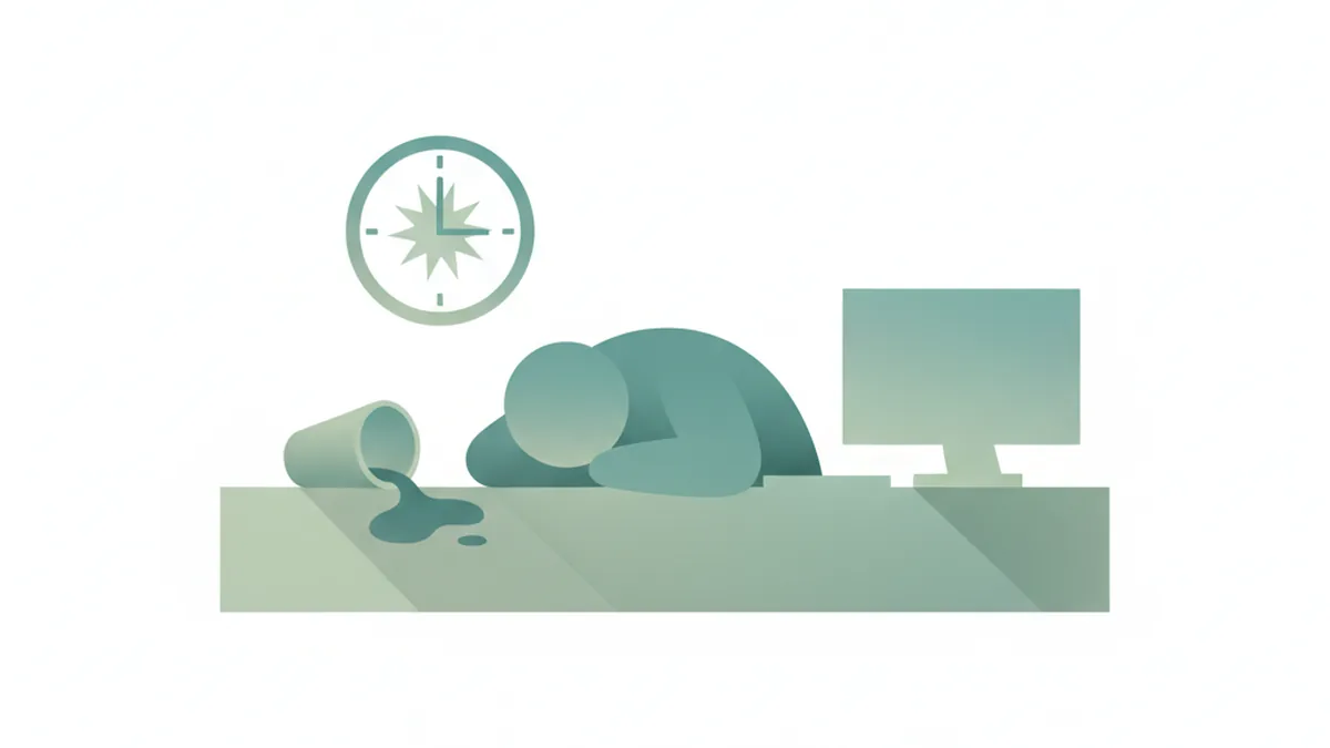 Illustration: Hour 4-8: When Your Brain Checks Out